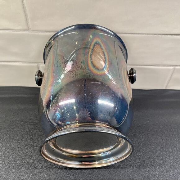 Italy Silverplate Champagne Bucket Vintage Wine Cooler Ice Bucket - Picture 7 of 16
